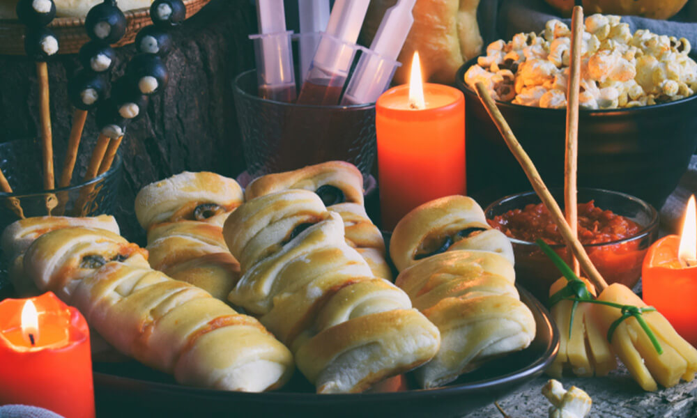 Fingerfood-Ideen mit Käse, Halloween, Snacks, Popcorn - Käserei Woerle