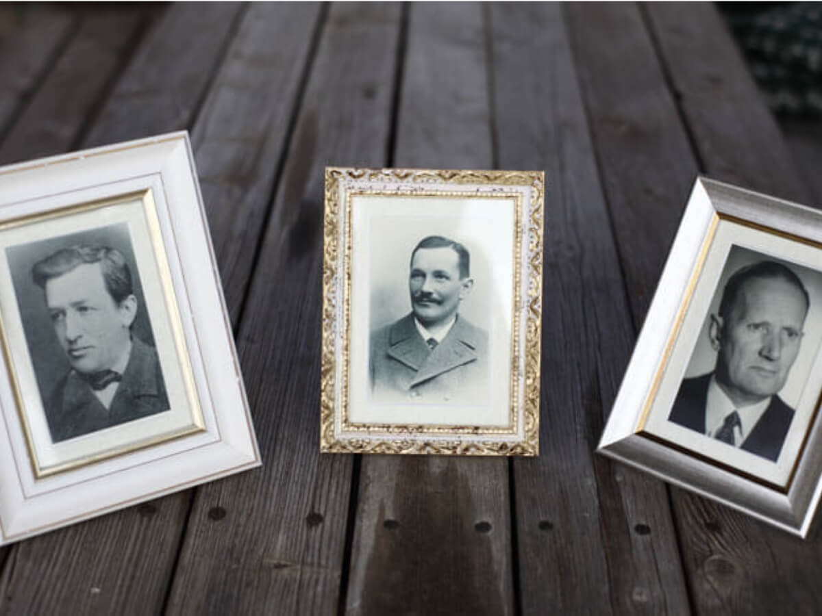 Die 3 Vorfahren und Heumilchpioniere der Käserei Woerle