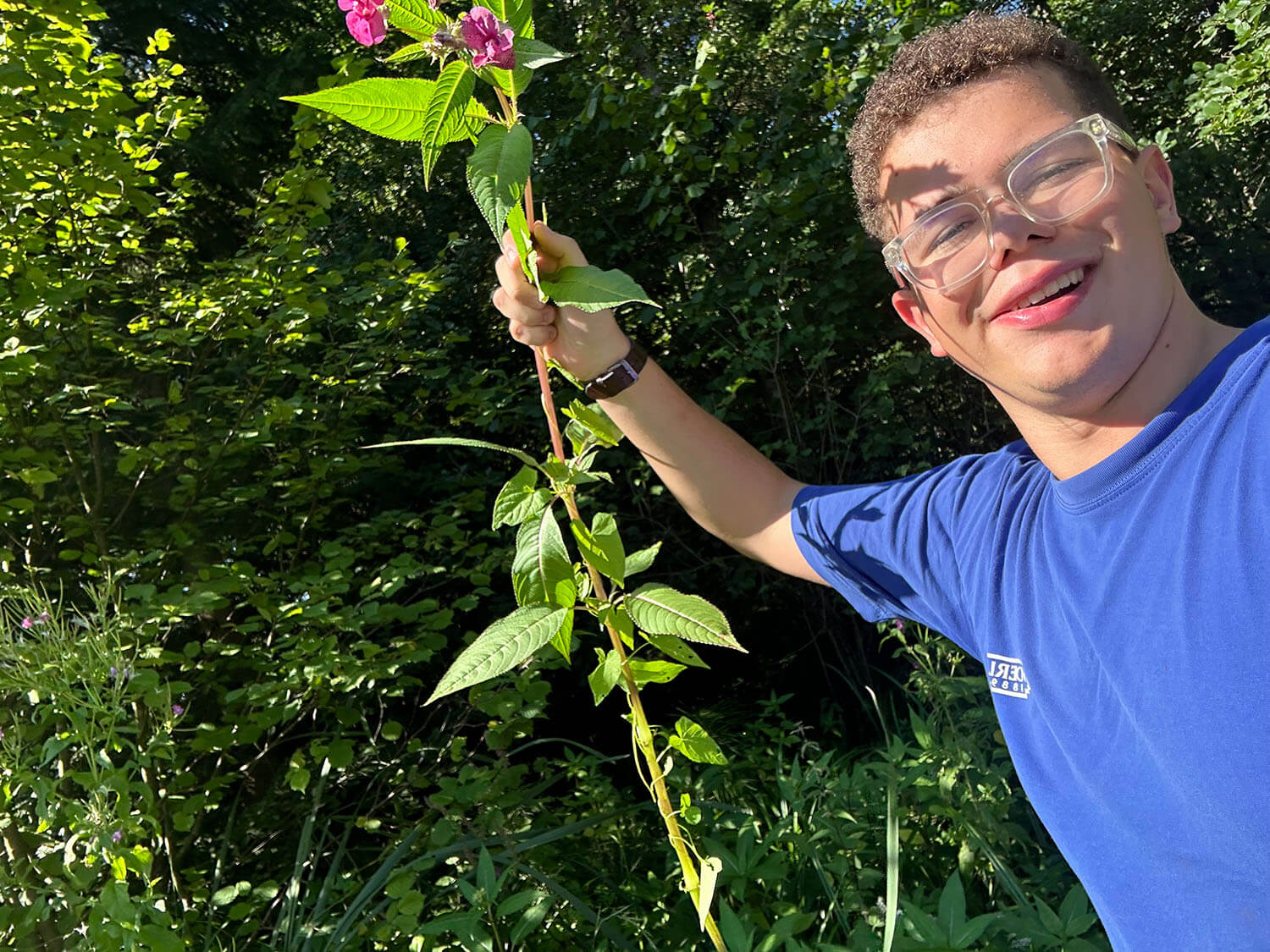 Praktikant Paul in der Natur