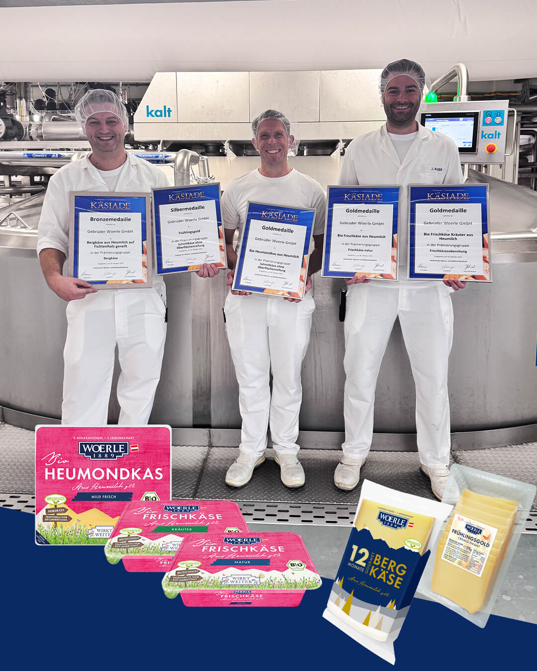 WOERLE Käsemeister mit Käsiade Urkunden